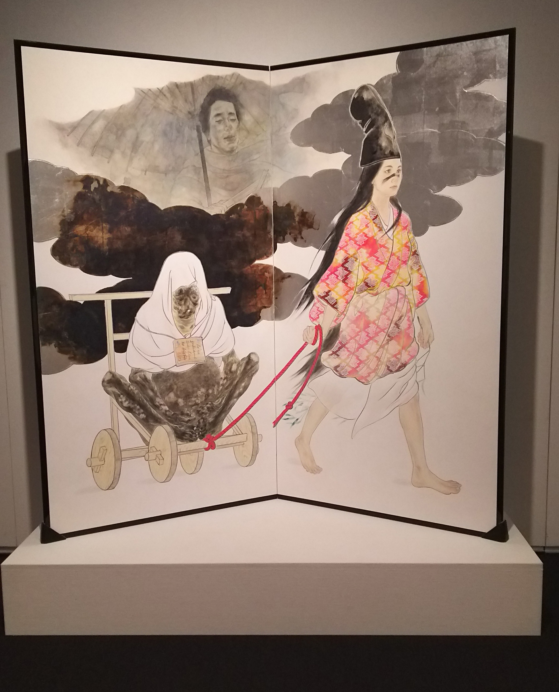 人物を描いた日本画